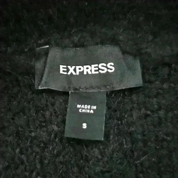 ✨Like New✨ Express Oversized Cardigan Sweater Coat, Black, Size Small - Picture 9 of 11